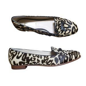 Louise et Cie Womens Brown Anniston Real Cow Hair Loafers Size 7.5M